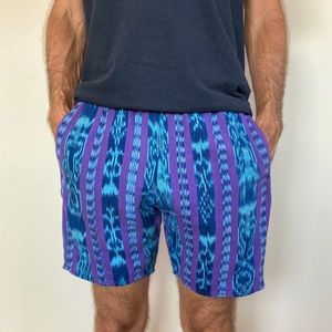 Vintage Ikat Stripe Shorts